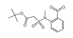 tert-Butyl-N-(o-nitrophenyl)-N-methyl-sulfamoylacetat结构式