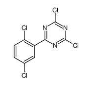 2,4-dichloro-6-(2,5-dichlorophenyl)-1,3,5-triazine结构式