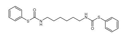 N,N'-hexanediyl bis-(thiocarbamic acid (S-phenyl) ester) Structure