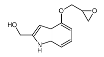 [4-(oxiran-2-ylmethoxy)-1H-indol-2-yl]methanol结构式
