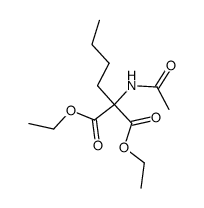 diethyl 2-acetamido-2-butylmalonate Structure