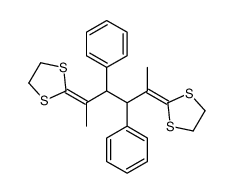 2-[5-(1,3-dithiolan-2-ylidene)-3,4-diphenylhexan-2-ylidene]-1,3-dithiolane结构式
