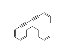 (7E,9E,15E)-heptadeca-1,7,9,15-tetraen-11,13-diyne结构式