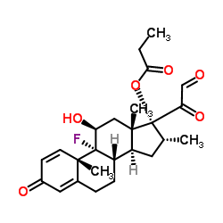 21-Dehydro Dexamethasone 17-Propionate Structure