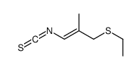 3-ethylsulfanyl-1-isothiocyanato-2-methylprop-1-ene结构式