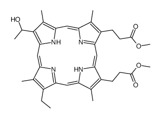 2(4)-ethyl-4(2)-(1-hydroxyethyl)deuteroporphyrin dimethyl ester Structure