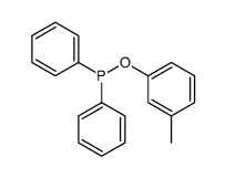 (3-methylphenoxy)-diphenylphosphane Structure