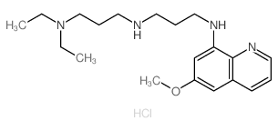 N,N-diethyl-N-[3-[(6-methoxyquinolin-8-yl)amino]propyl]propane-1,3-diamine结构式