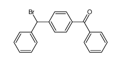 (4-(bromo(phenyl)methyl)phenyl)(phenyl)methanone Structure