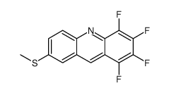 1,2,3,4-tetrafluoro-7-methylsulfanylacridine结构式