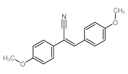 Benzeneacetonitrile,4-methoxy-a-[(4-methoxyphenyl)methylene]- structure