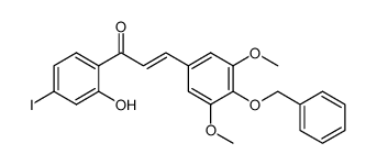 2'-hydroxy-4'-iodo-4-benzyloxy-3,5-dimethoxy-chalcone Structure