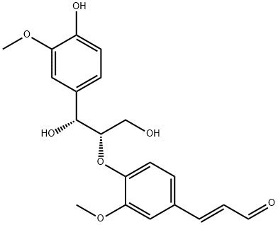 threo-Guaiacylglycerol-beta-coniferyl aldehyde ether Structure