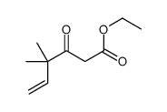 5-Hexenoic acid, 4,4-dimethyl-3-oxo-, ethyl ester Structure