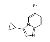 6-bromo-3-cyclopropyl-[1,2,4]triazolo[4,3-a]pyridine Structure