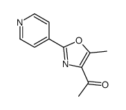 1-(5-methyl-2-pyridin-4-yl-1,3-oxazol-4-yl)ethanone结构式