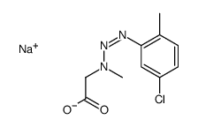 sodium [3-(5-chloro-2-methylphenyl)-1-methyltriazen-2-yl]acetate结构式