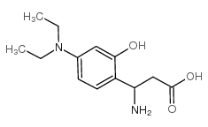 3-氨基-3-(4-二乙基氨基-2-羟基苯基)-丙酸结构式