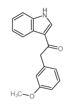 1-(1H-吲哚-3-基)-2-(3-甲氧基苯基)乙酮结构式
