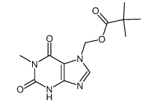 1-methyl-7-[(pivaloyloxy)methyl]xanthine结构式
