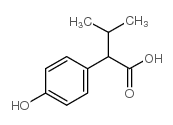 2-(p-hydroxyphenyl)isovaleric acid Structure