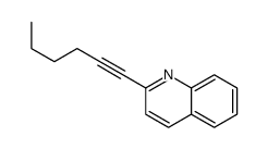 2-hex-1-ynylquinoline Structure