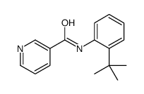 3-Pyridinecarboxamide,N-[2-(1,1-dimethylethyl)phenyl]-(9CI) Structure