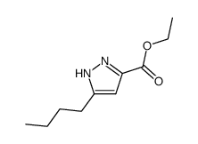 5-butyl-1H-pyrazole-3-carboxylic acid ethyl ester Structure