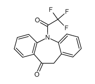 5-(2,2,2-trifluoroacetyl)-5,11-dihydro-10H-dibenzo[b,f]azepin-10-one结构式