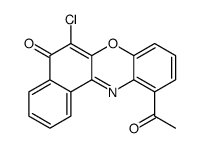 11-acetyl-6-chlorobenzo[a]phenoxazin-5-one结构式