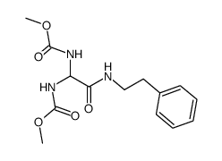 N-2-phenylethylbismethoxycarbonylaminoacetamide结构式