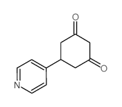 5-吡啶-4-基环己烷-1,3-二酮结构式