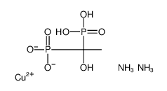 diazanium,copper,1,1-diphosphonatoethanol Structure