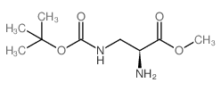 3-[[(1,1-Dimethylethoxy)carbonyl]amino]-L-alanine methyl ester structure