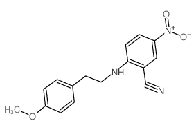 2-{[2-(4-Methoxyphenyl)ethyl]amino}-5-nitrobenzonitrile Structure