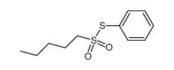 S-phenyl 1-pentanethiosulfonate结构式