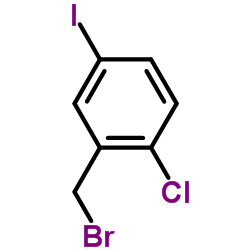 2-Bromomethyl-1-chloro-4-iodo-benzene Structure
