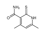 1,2-Dihydro-4,6-dimethyl-2-thioxo-3-pyridinecarboxamide Structure