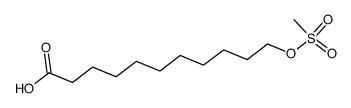 11-(methylsulfonyloxy)undecanoic acid结构式