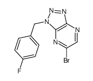 5-bromo-3-[(4-fluorophenyl)methyl]triazolo[4,5-b]pyrazine结构式