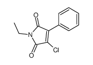 3-chloro-1-ethyl-4-phenylpyrrole-2,5-dione Structure