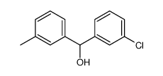 3-氯-α-(3-甲基苯基)-苯甲醇结构式