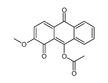 (2-methoxy-1,10-dioxoanthracen-9-yl) acetate Structure