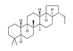 17alpha(h),21beta(h)-25,28,30-trisnorhopane Structure
