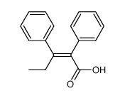 (E)-2,3-diphenylpent-2-enoic acid结构式