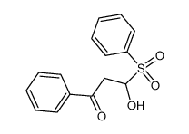 3-benzenesulfonyl-3-hydroxy-1-phenyl-propan-1-one Structure