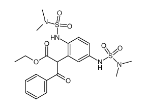 2-[2,5-bis-(dimethylsulfamoyl-amino)-phenyl]-3-oxo-3-phenyl-propionic acid ethyl ester Structure