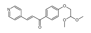 1-[4-(2,2-dimethoxyethoxy)phenyl]-3-pyridin-4-ylprop-2-en-1-one Structure