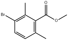 3-溴-2,6-二甲基苯甲酸甲酯结构式