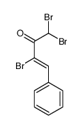 1,1,3-tribromo-4-phenylbut-3-en-2-one Structure
